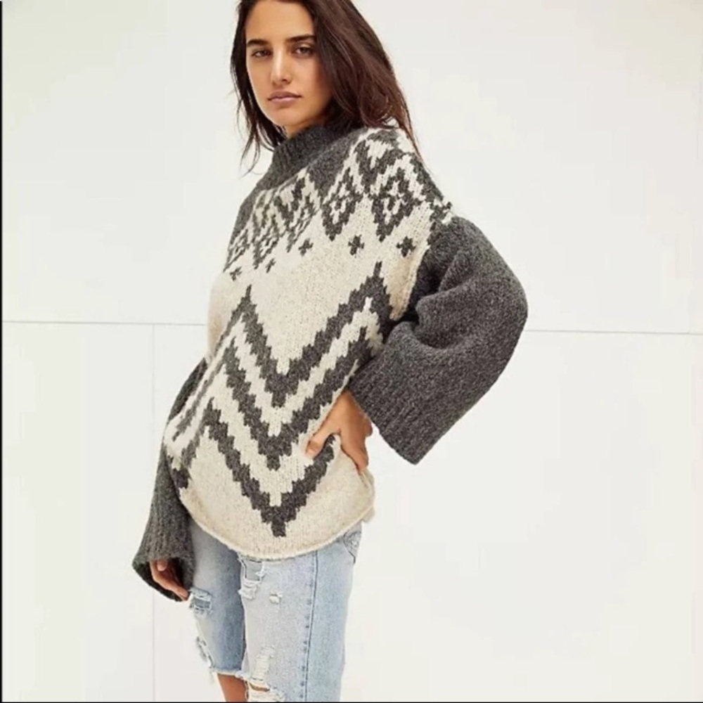 NWT Free People Nordic Striped Sweater XS, S